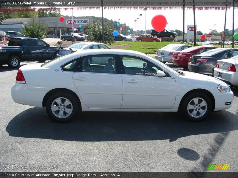 White / Gray 2008 Chevrolet Impala LT