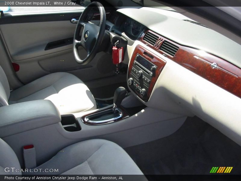 White / Gray 2008 Chevrolet Impala LT