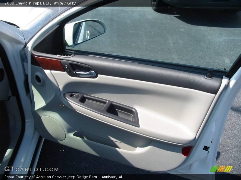 White / Gray 2008 Chevrolet Impala LT