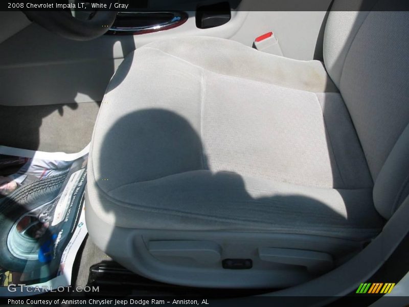 White / Gray 2008 Chevrolet Impala LT