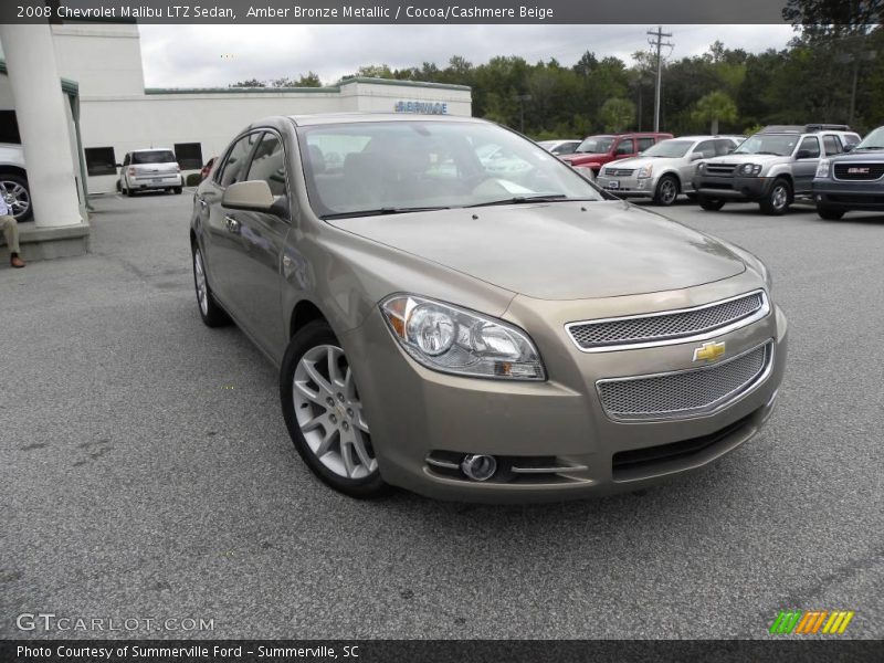 Amber Bronze Metallic / Cocoa/Cashmere Beige 2008 Chevrolet Malibu LTZ Sedan