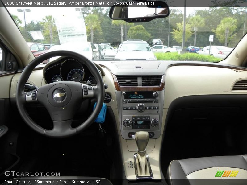 Amber Bronze Metallic / Cocoa/Cashmere Beige 2008 Chevrolet Malibu LTZ Sedan