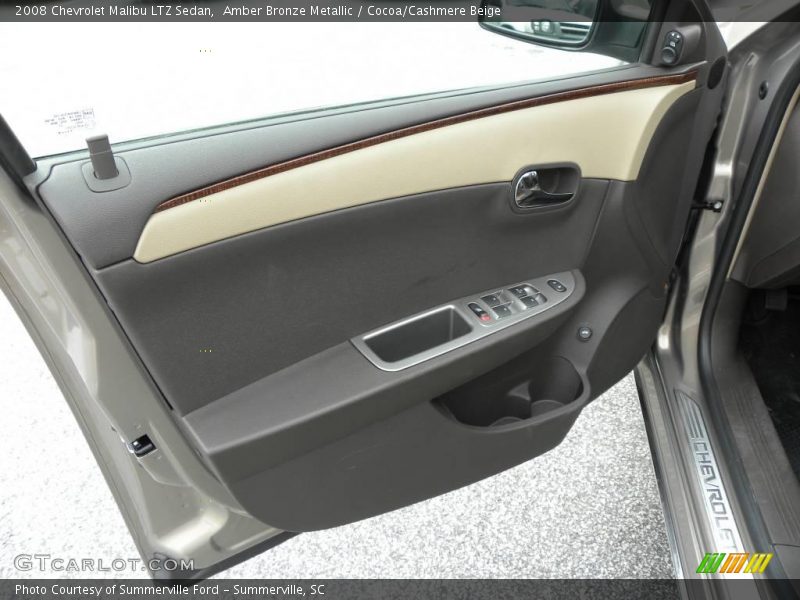Amber Bronze Metallic / Cocoa/Cashmere Beige 2008 Chevrolet Malibu LTZ Sedan
