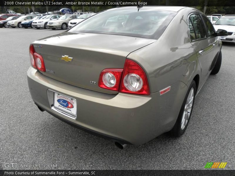 Amber Bronze Metallic / Cocoa/Cashmere Beige 2008 Chevrolet Malibu LTZ Sedan