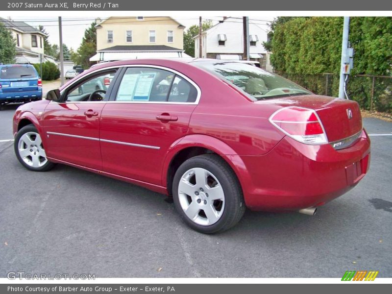 Berry Red / Tan 2007 Saturn Aura XE
