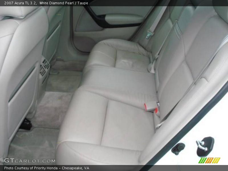 White Diamond Pearl / Taupe 2007 Acura TL 3.2