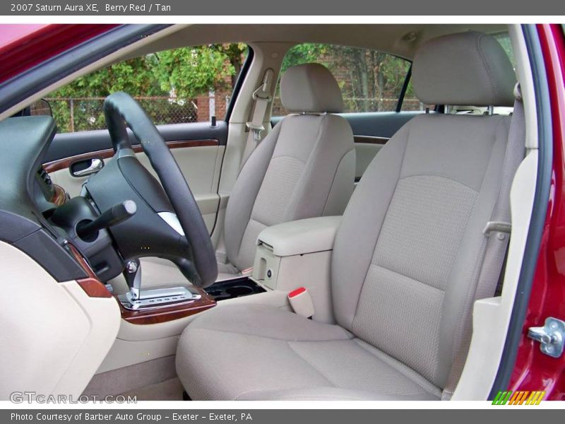 Berry Red / Tan 2007 Saturn Aura XE