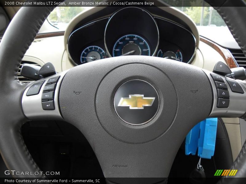 Amber Bronze Metallic / Cocoa/Cashmere Beige 2008 Chevrolet Malibu LTZ Sedan