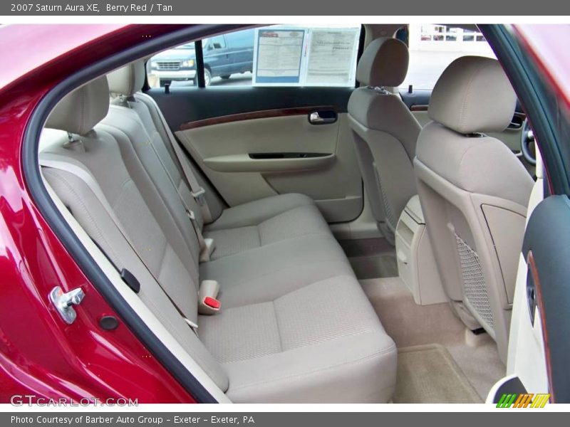 Rear Seat of 2007 Aura XE