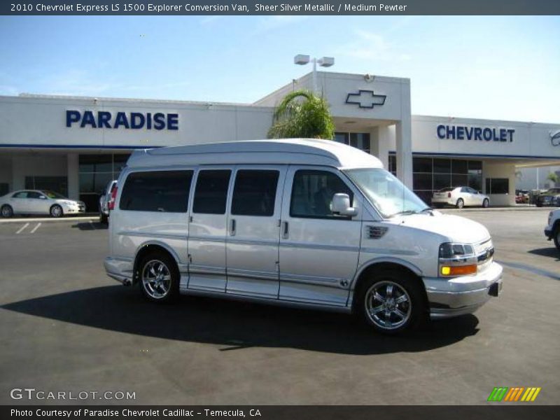 Sheer Silver Metallic / Medium Pewter 2010 Chevrolet Express LS 1500 Explorer Conversion Van