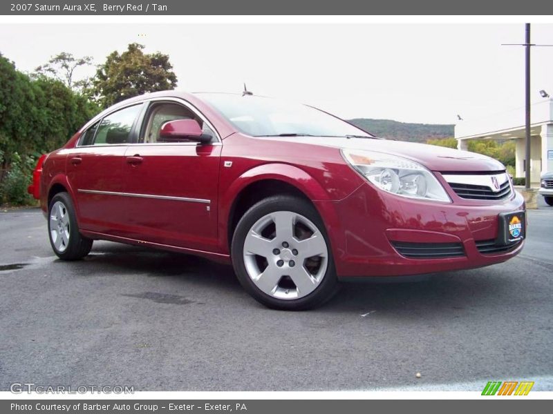 Berry Red / Tan 2007 Saturn Aura XE