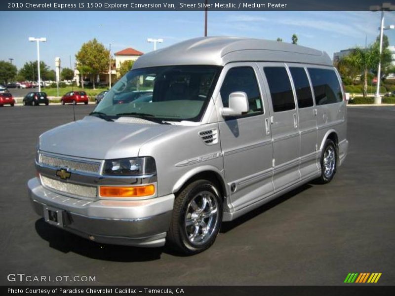 Sheer Silver Metallic / Medium Pewter 2010 Chevrolet Express LS 1500 Explorer Conversion Van