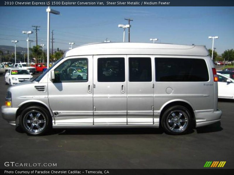 Sheer Silver Metallic / Medium Pewter 2010 Chevrolet Express LS 1500 Explorer Conversion Van