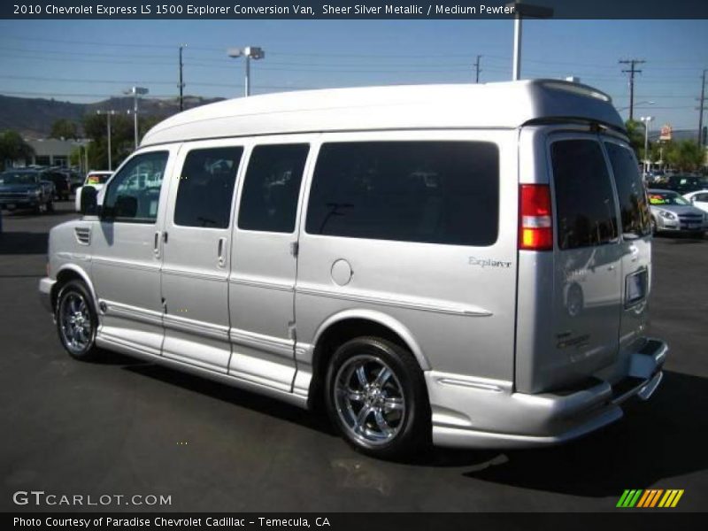 Sheer Silver Metallic / Medium Pewter 2010 Chevrolet Express LS 1500 Explorer Conversion Van