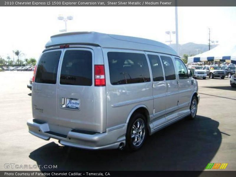 Sheer Silver Metallic / Medium Pewter 2010 Chevrolet Express LS 1500 Explorer Conversion Van