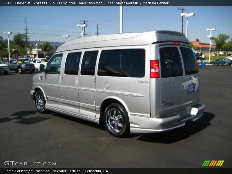 Sheer Silver Metallic / Medium Pewter 2010 Chevrolet Express LS 1500 Explorer Conversion Van