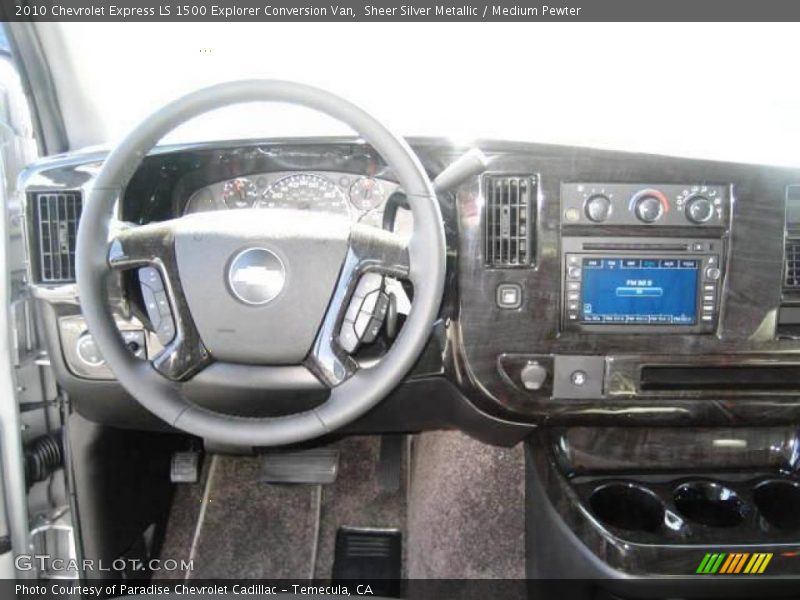 Sheer Silver Metallic / Medium Pewter 2010 Chevrolet Express LS 1500 Explorer Conversion Van