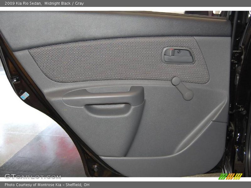 Midnight Black / Gray 2009 Kia Rio Sedan