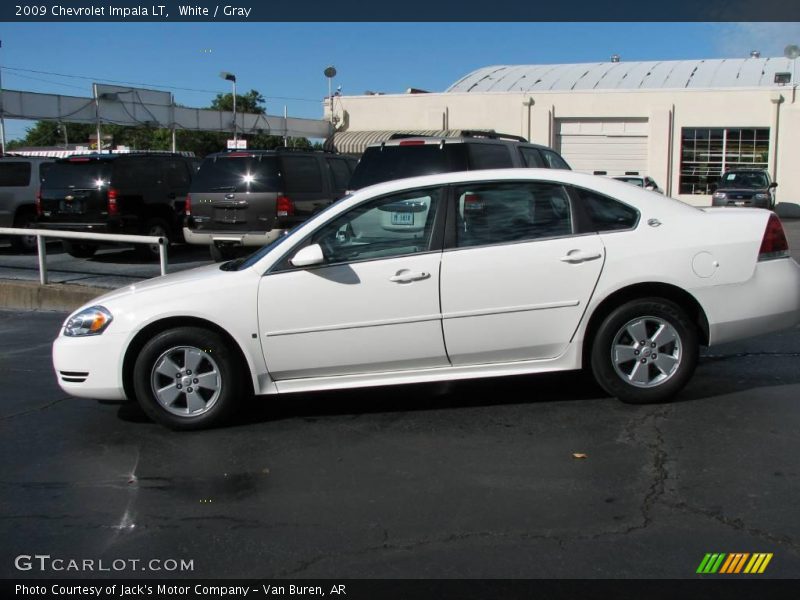 White / Gray 2009 Chevrolet Impala LT