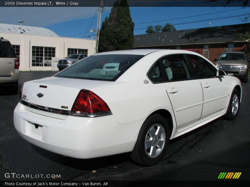 White / Gray 2009 Chevrolet Impala LT