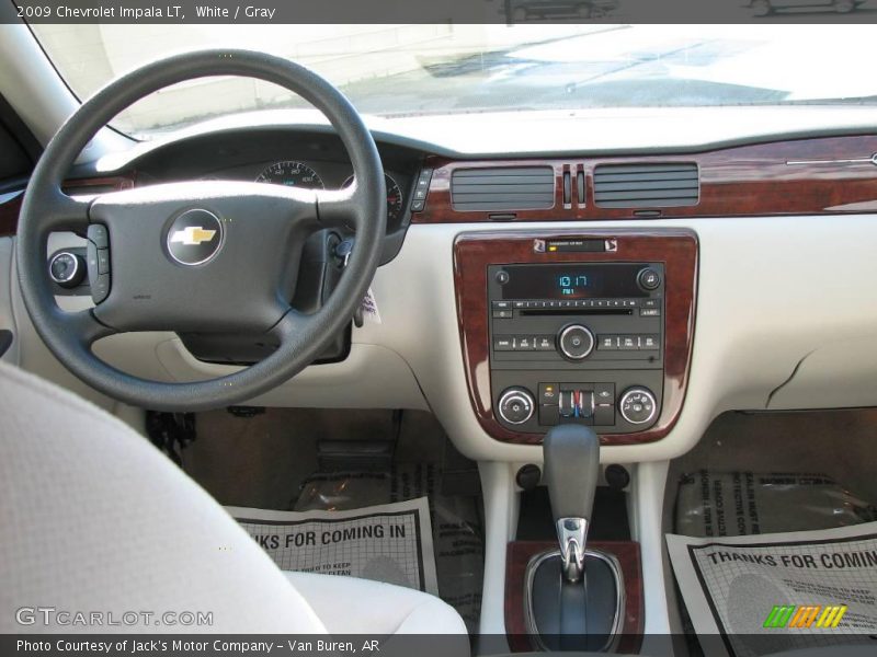 White / Gray 2009 Chevrolet Impala LT
