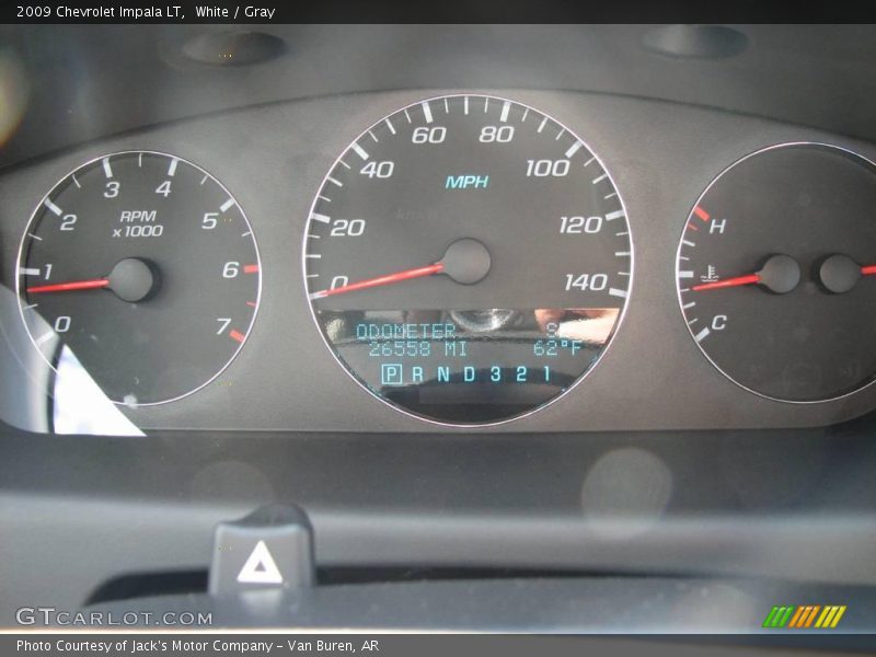 White / Gray 2009 Chevrolet Impala LT
