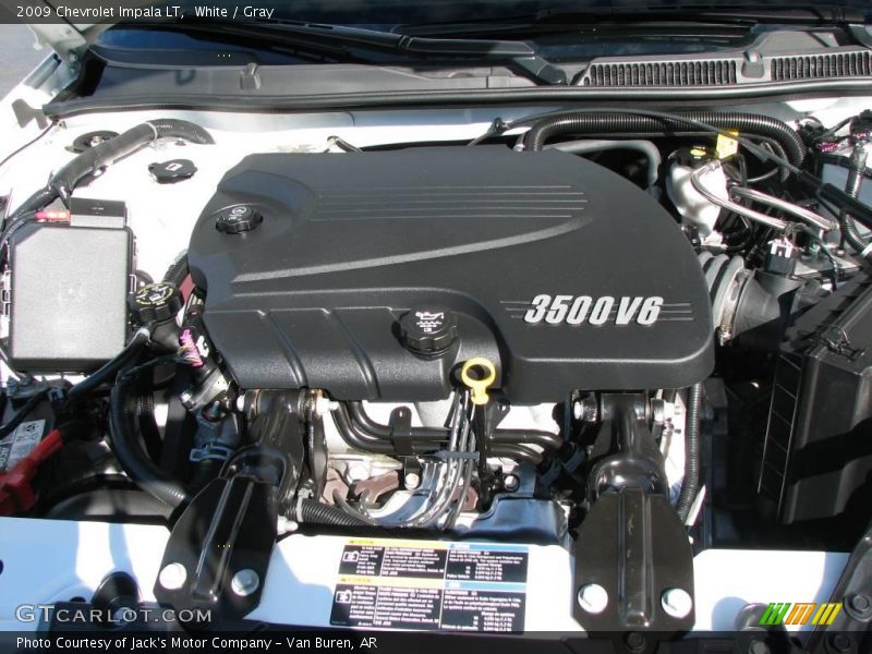 White / Gray 2009 Chevrolet Impala LT