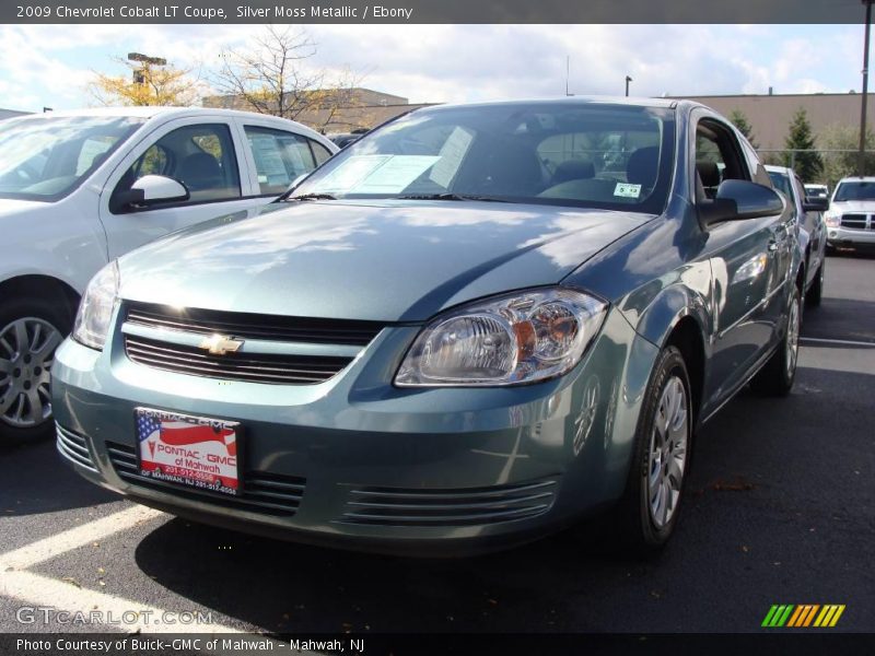 Silver Moss Metallic / Ebony 2009 Chevrolet Cobalt LT Coupe