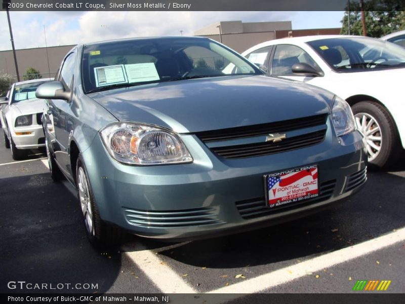 Silver Moss Metallic / Ebony 2009 Chevrolet Cobalt LT Coupe