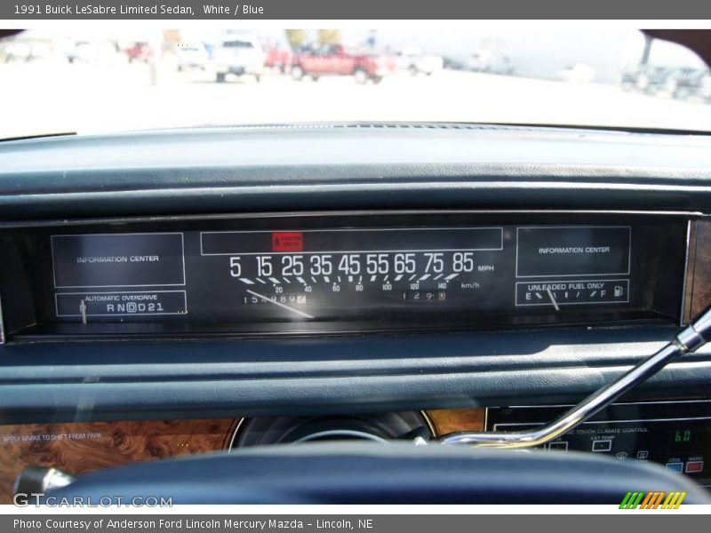 White / Blue 1991 Buick LeSabre Limited Sedan