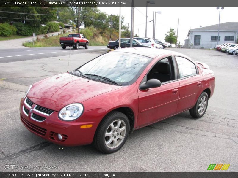 Blaze Red Crystal Pearlcoat / Dark Slate Gray 2005 Dodge Neon SXT