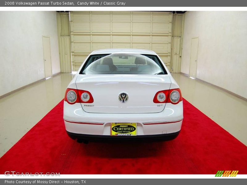 Candy White / Classic Gray 2008 Volkswagen Passat Turbo Sedan