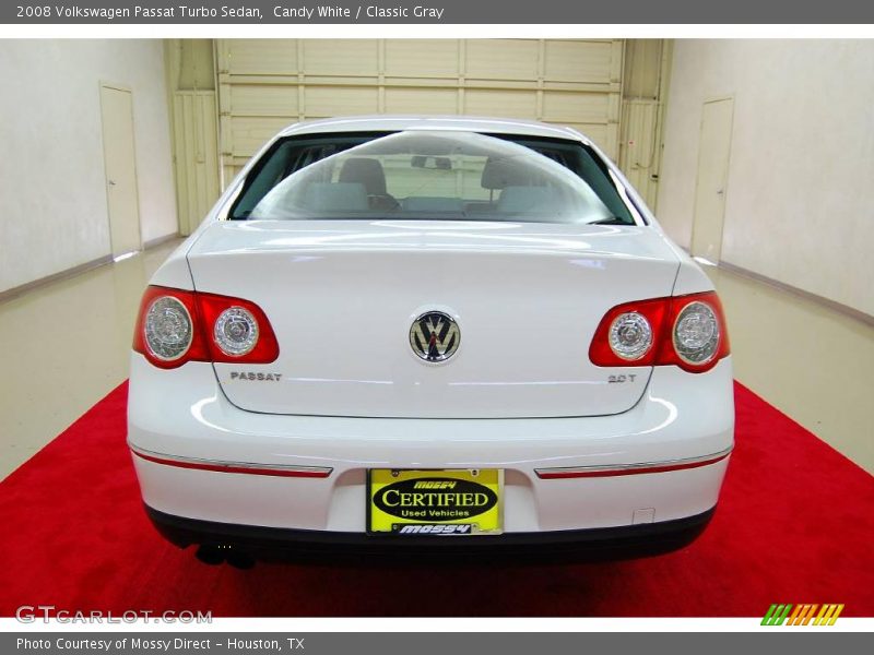 Candy White / Classic Gray 2008 Volkswagen Passat Turbo Sedan