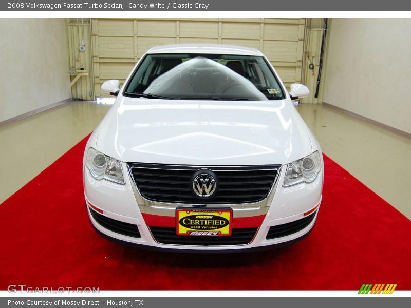 Candy White / Classic Gray 2008 Volkswagen Passat Turbo Sedan