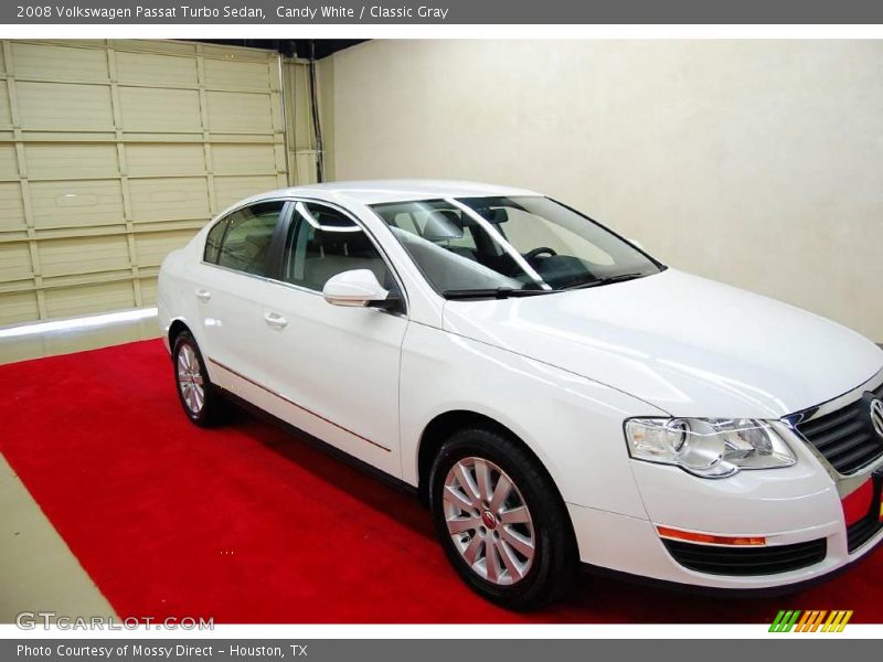 Candy White / Classic Gray 2008 Volkswagen Passat Turbo Sedan