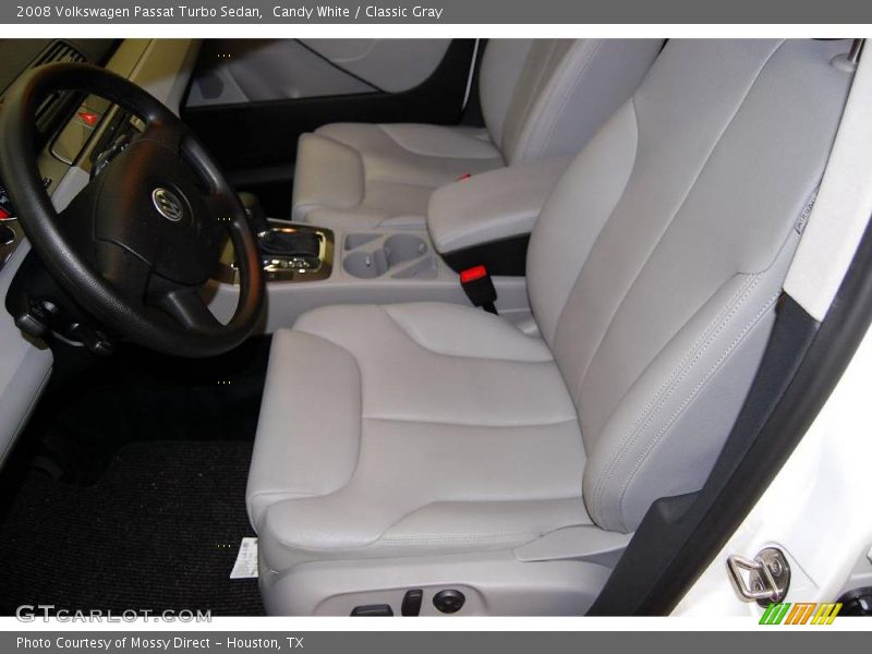 Candy White / Classic Gray 2008 Volkswagen Passat Turbo Sedan