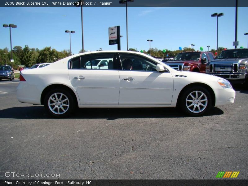 White Diamond Tricoat / Titanium 2008 Buick Lucerne CXL