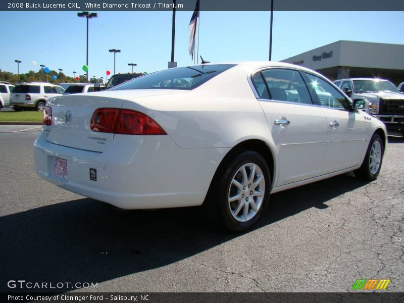 White Diamond Tricoat / Titanium 2008 Buick Lucerne CXL