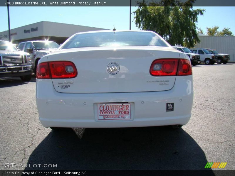 White Diamond Tricoat / Titanium 2008 Buick Lucerne CXL