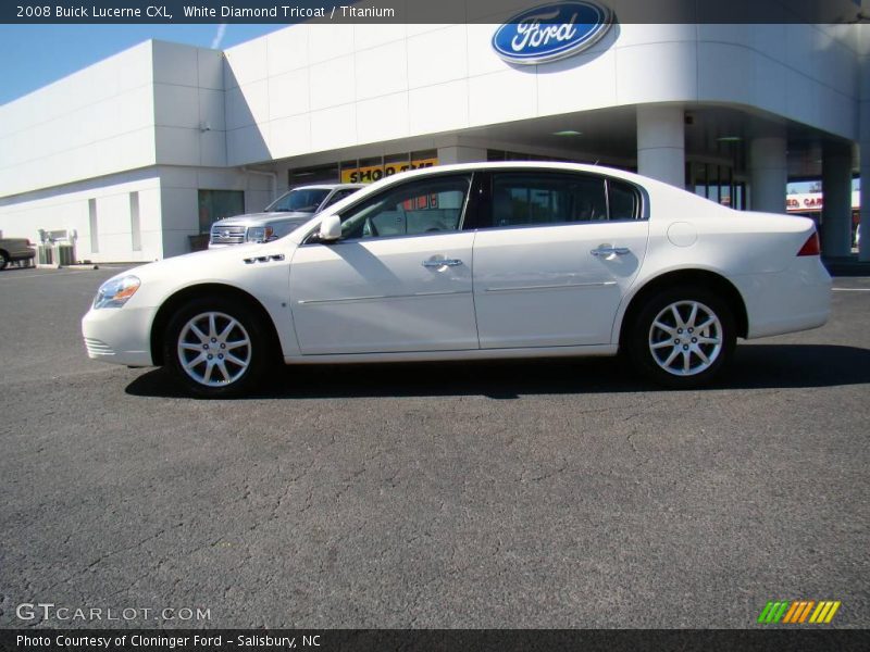 White Diamond Tricoat / Titanium 2008 Buick Lucerne CXL