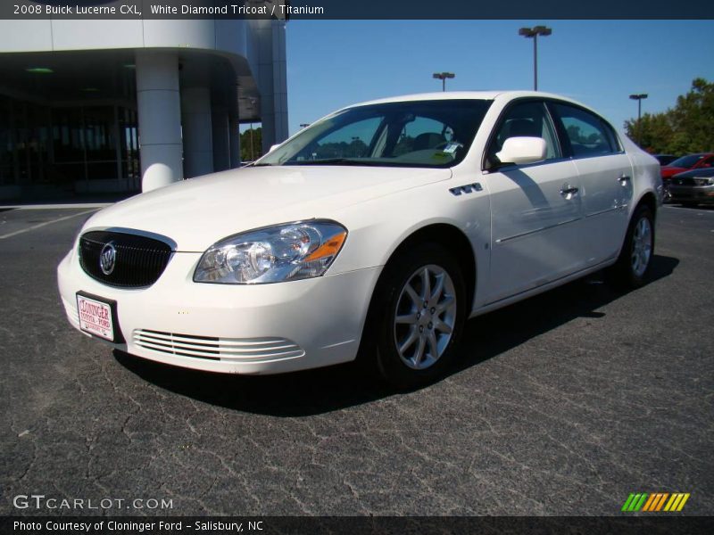 White Diamond Tricoat / Titanium 2008 Buick Lucerne CXL