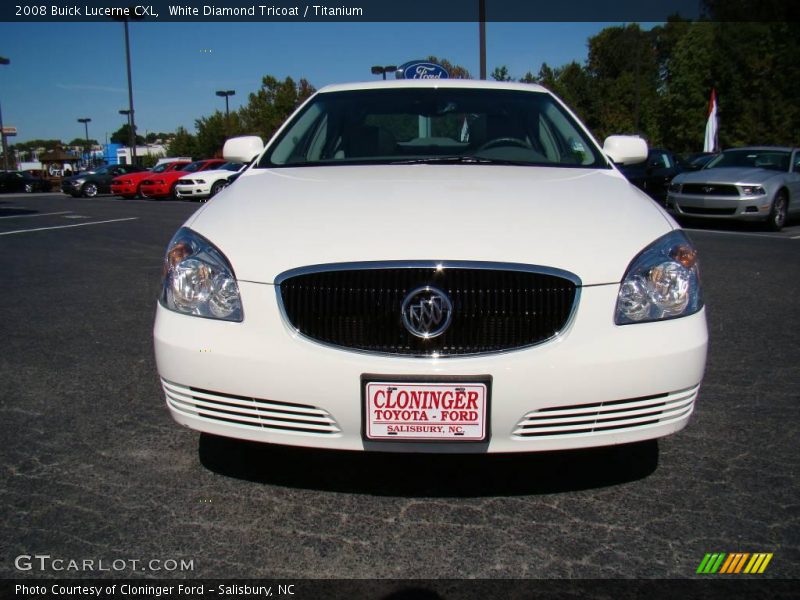 White Diamond Tricoat / Titanium 2008 Buick Lucerne CXL