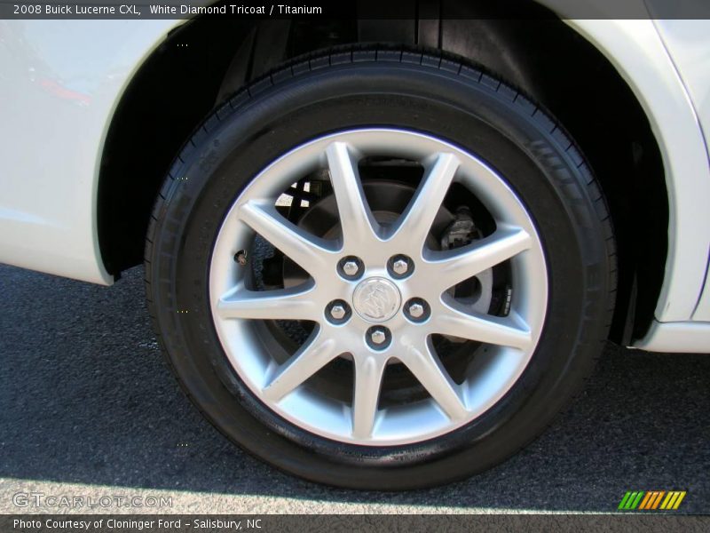 White Diamond Tricoat / Titanium 2008 Buick Lucerne CXL