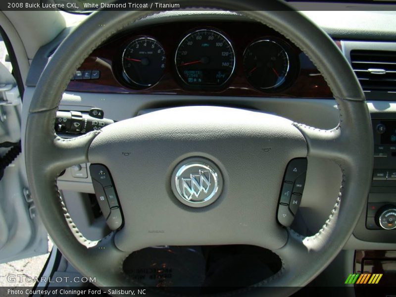 White Diamond Tricoat / Titanium 2008 Buick Lucerne CXL