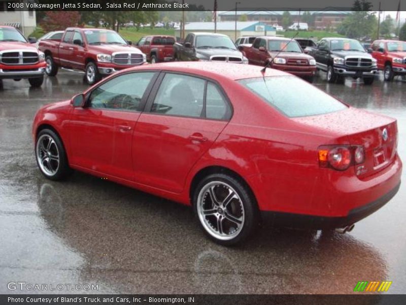 Salsa Red / Anthracite Black 2008 Volkswagen Jetta S Sedan
