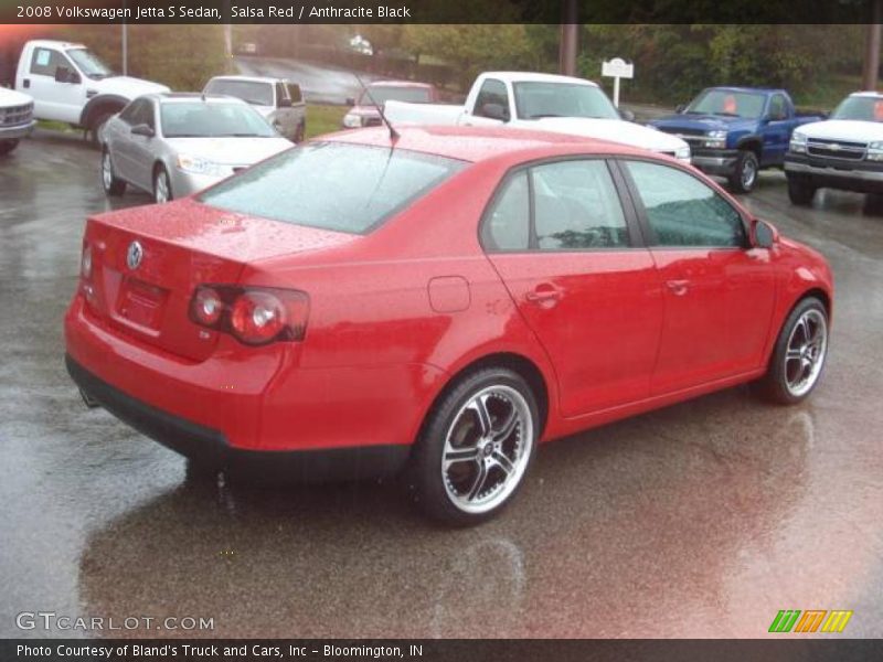 Salsa Red / Anthracite Black 2008 Volkswagen Jetta S Sedan