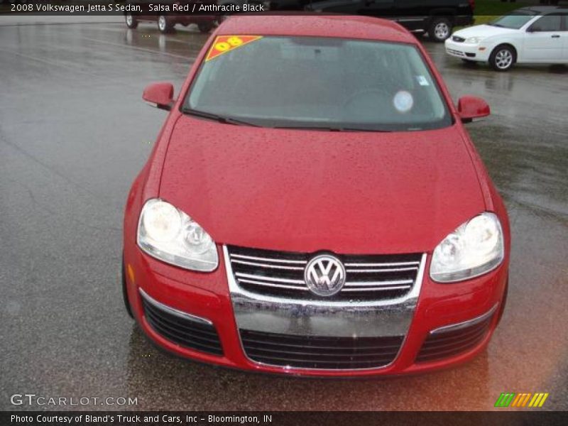 Salsa Red / Anthracite Black 2008 Volkswagen Jetta S Sedan