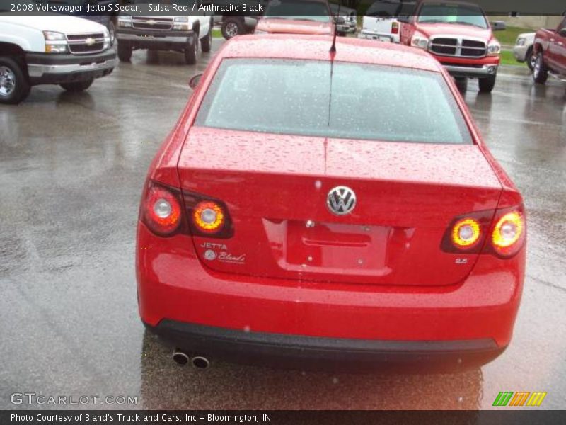 Salsa Red / Anthracite Black 2008 Volkswagen Jetta S Sedan