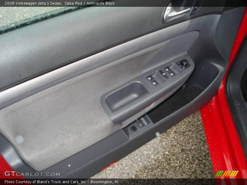 Salsa Red / Anthracite Black 2008 Volkswagen Jetta S Sedan
