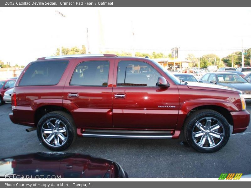 Crimson Red Pearl / Oatmeal 2003 Cadillac DeVille Sedan